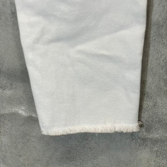 BLANKNYC Women's The Great Jones White Distressed High-Rise Skinny Ankle Denim - Picture 7 of 9